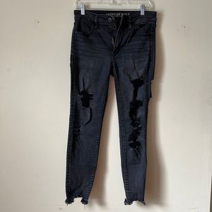American Eagle Hi-Rise Ripped Jeggings